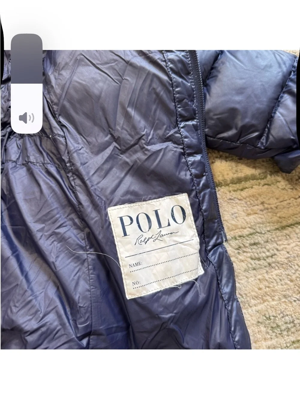 Polo by Ralph Lauren Girls' Navy Hooded Puffer Jacket